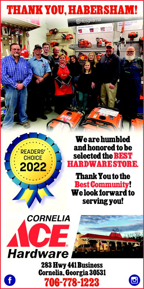 CORNELIA ACE HARDWARE Updated September 2024 283 Ga105, Cornelia