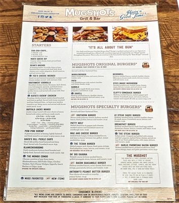 Menu photo 3 Mugshots Grill & Bar - Gulfport, MS Gulfport, MS Menu photo 3 Mugshots Grill & Bar - Gulfport, MS Gulfport, MS