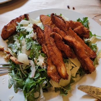 Painters' Restaurant - Arugula salad with "fried chicken " - New American Near Me - Brookhaven, New York