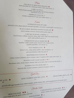Menu photo 5 Washington Inn & Wine Bar Cape May, NJ