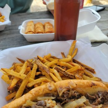 Jackie M's & Son - Regular with fries and tea. Buffalo soul rolls. - Cheesesteaks Near Me - Augusta, Georgia