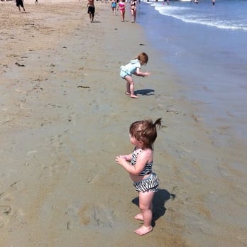 Old Orchard Beach - My daughter Sophia playing in the water - Beaches Near Me - Old Orchard Beach, Maine