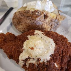 Raquel's Restaurant and JK's Food Truck - Freshly battered chicken with bourbon butter
