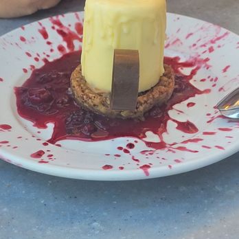 Cafe Orleans - White chocolate mousse "candle" - Cajun/Creole Near Me - Anaheim, California Cafe Orleans - White chocolate mousse "candle" - Cajun/Creole Near Me - Anaheim, California