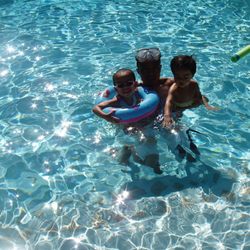 Royal Pool Service - Enjoying crystal clear water