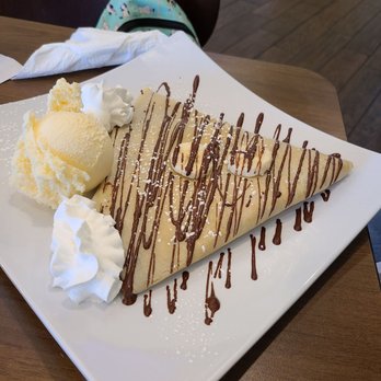 Crepes & Cones - Banana Nutella crepe - Desserts Near Me - Richmond, Texas Crepes & Cones - Banana Nutella crepe - Desserts Near Me - Richmond, Texas