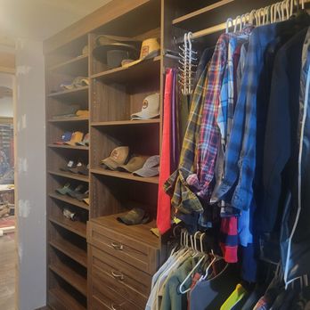 Closet & Storage Concepts - Hubby's side of the closet is finally organized, exactly as we designed. So happy with Closet & Storage! - Home Organization Near Me - Henderson, Nevada Closet & Storage Concepts - Hubby's side of the closet is finally organized, exactly as we designed. So happy with Closet & Storage! - Home Organization Near Me - Henderson, Nevada
