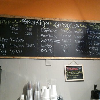 Breaking Grounds Cafe - Menu, they have viet coffee :D - Coffee & Tea Near Me - Peabody, Massachusetts Breaking Grounds Cafe - Menu, they have viet coffee :D - Coffee & Tea Near Me - Peabody, Massachusetts