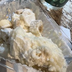George's Fine Chinese Food Restaurant - This is what my pie looked like. Turned over with fork in one photo to show the mushy crust.