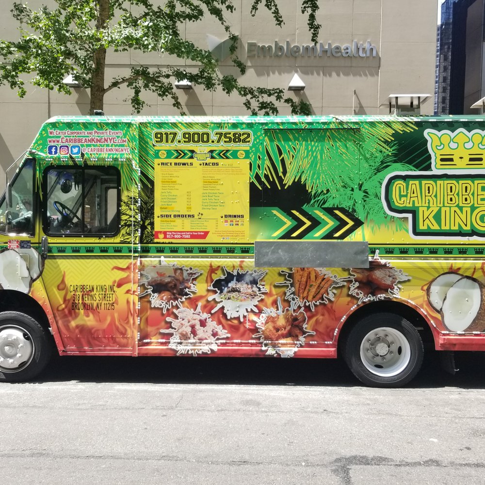 The Original Caribbean King - Caribbean King Food Truck (parked on Old Slip in the FiDi) - Food Trucks Near Me - Brooklyn, New York