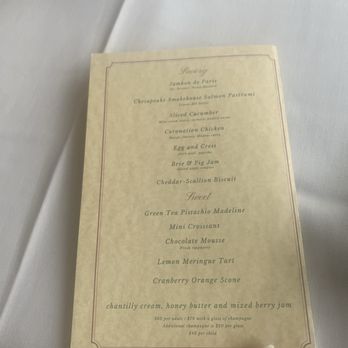 Zinnia - Afternoon Tea Menu - Cocktail Bars Near Me - Silver Spring, Maryland