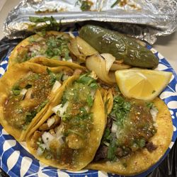 Shopping Basket - Carnitas, asada, pollo and pastor all fantastic