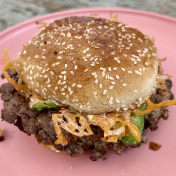 Tacos Cdmx - Smash burger. Might be the best burger in town (def the best value at $10), and at a taqueria! - Tacos Near Me - Ithaca, New York