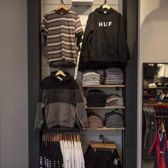 RSQ Skate - HUF apparel section - Skate Shops Near Me - Irvine, California