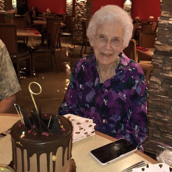 CC's Sweets & Tweets - My very happy 94-year-old mom w/ her gorgeous birthday cake from CC's Sweets & Tweets! - Desserts Near Me - McAllen, Texas