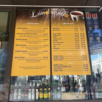 Limoncello - Photo 3: Salad and beverage menu - Sandwiches Near Me - San Francisco, California Limoncello - Photo 3: Salad and beverage menu - Sandwiches Near Me - San Francisco, California