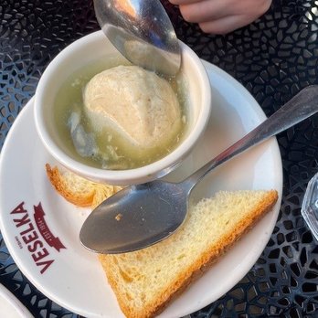 Veselka - Motzah Ball soup - Ukrainian Near Me - New York, New York Veselka - Motzah Ball soup - Ukrainian Near Me - New York, New York