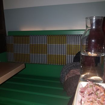 Chubby's Jamaican Kitchen - Loved the ankara fabric on the seating and lampshades - Caribbean Near Me - Toronto, Ontario Chubby's Jamaican Kitchen - Loved the ankara fabric on the seating and lampshades - Caribbean Near Me - Toronto, Ontario