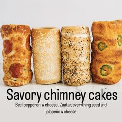 House Of Chimney Cakes - A delectable variety of savory chimney cones that'll have your taste buds screaming for more!