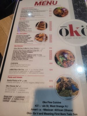 Menu photo 5 Oko Fine Cuisine West Orange, NJ Menu photo 5 Oko Fine Cuisine West Orange, NJ