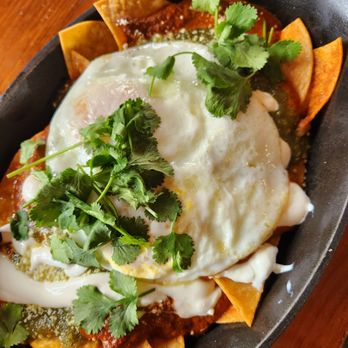 KickStand Coffee & Kitchen - Mole Chilaquiles - smoky and sweet, an interesting mole flavor - Coffee & Tea Near Me - Hood River, Oregon