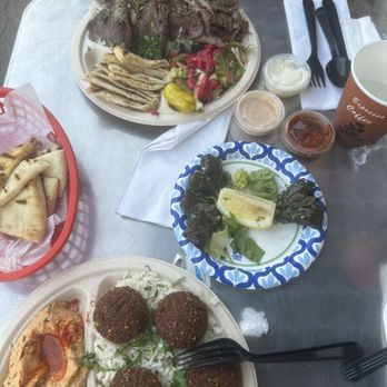 The Mediterranean Table - Lamb Plate + Grape Leaves + Falafel Plate! - Mediterranean Near Me - Pittsburgh, Pennsylvania The Mediterranean Table - Lamb Plate + Grape Leaves + Falafel Plate! - Mediterranean Near Me - Pittsburgh, Pennsylvania