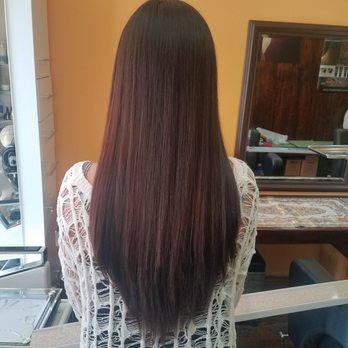 Long Hair With A Trim Layers And V Cut Yelp