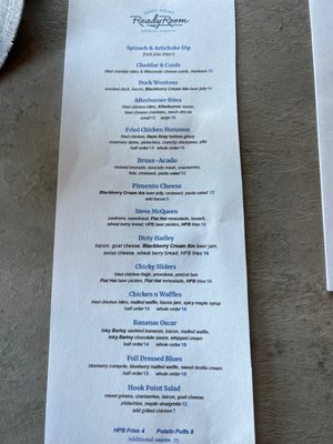 Menu photo 6 Ready Room By Hook Point Brewing Memphis, TN Menu photo 6 Ready Room By Hook Point Brewing Memphis, TN