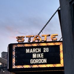 State Theatre - Marquee outside the theater
