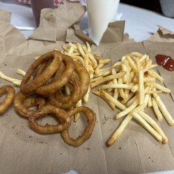 Lot-A-Burger - French Fries and Onion Rings