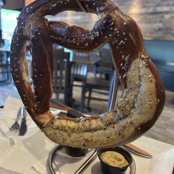 Killingtons Restaurant & Pub - Pub pretzel with pimento cheese and beer cheese - American Near Me - Huntersville, North Carolina Killingtons Restaurant & Pub - Pub pretzel with pimento cheese and beer cheese - American Near Me - Huntersville, North Carolina