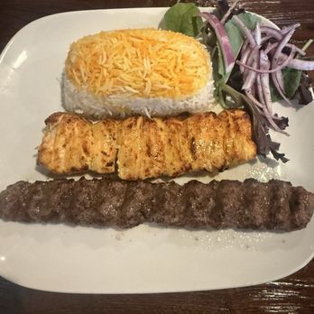 ARIA Mediterranean Grill - Combo of Ground Beef and Chicken Tender Kabob - Mediterranean Near Me - Frisco, Texas