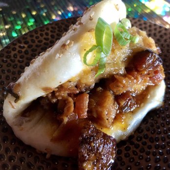 Linger - The 5-Spice Pork Belly Bao, with Pineapple Jam, Sambal, Plum Sauce and Scallions. - Asian Fusion Near Me - Denver, Colorado Linger - The 5-Spice Pork Belly Bao, with Pineapple Jam, Sambal, Plum Sauce and Scallions. - Asian Fusion Near Me - Denver, Colorado