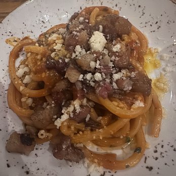 Giulia - Bucatini All'amatriciana - Italian Near Me - Cambridge, Massachusetts Giulia - Bucatini All'amatriciana - Italian Near Me - Cambridge, Massachusetts