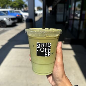 Grid Coffee - Matcha caffe latte - Coffee & Tea Near Me - Santa Ana, California