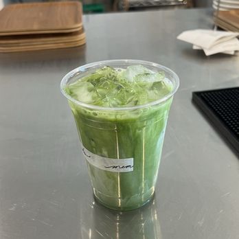 Memento Coffee Works - Iced Matcha latte - Coffee & Tea Near Me - Long Beach, California