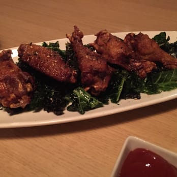 Tong Sake House - Chicken wings on a bed of crispy kale! :) - Korean Near Me - Poway, California Tong Sake House - Chicken wings on a bed of crispy kale! :) - Korean Near Me - Poway, California