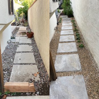 Vera Landscape - a walkway between two buildings - Landscaping Near Me