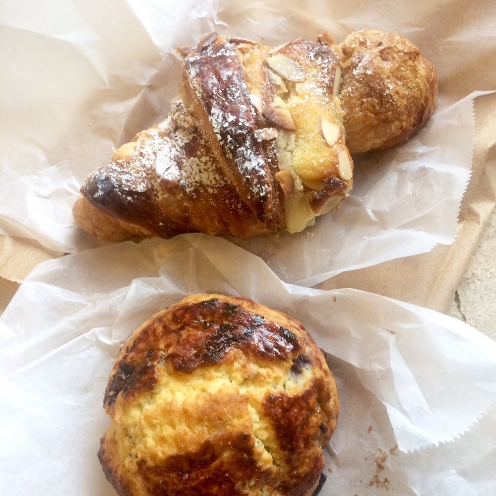 Two Hearted Queen - Almond croissant and lavender scone - Coffee & Tea Near Me - Chicago, Illinois Two Hearted Queen - Almond croissant and lavender scone - Coffee & Tea Near Me - Chicago, Illinois