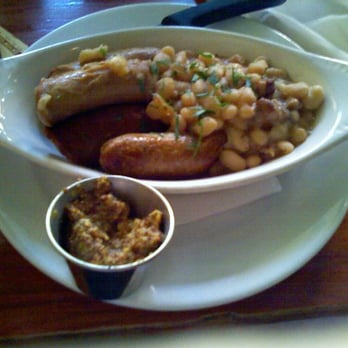 Hopleaf Bar - Sausage platter w Beans @ Hopleaf - Gastropubs Near Me - Chicago, Illinois Hopleaf Bar - Sausage platter w Beans @ Hopleaf - Gastropubs Near Me - Chicago, Illinois
