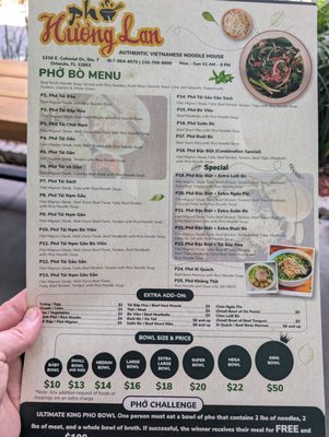 Menu photo 7 Pho Huong Lan Orlando, FL Menu photo 7 Pho Huong Lan Orlando, FL