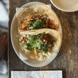 La Cocina de Roberto - Shredded chicken tacos oh my gosh so tasty!