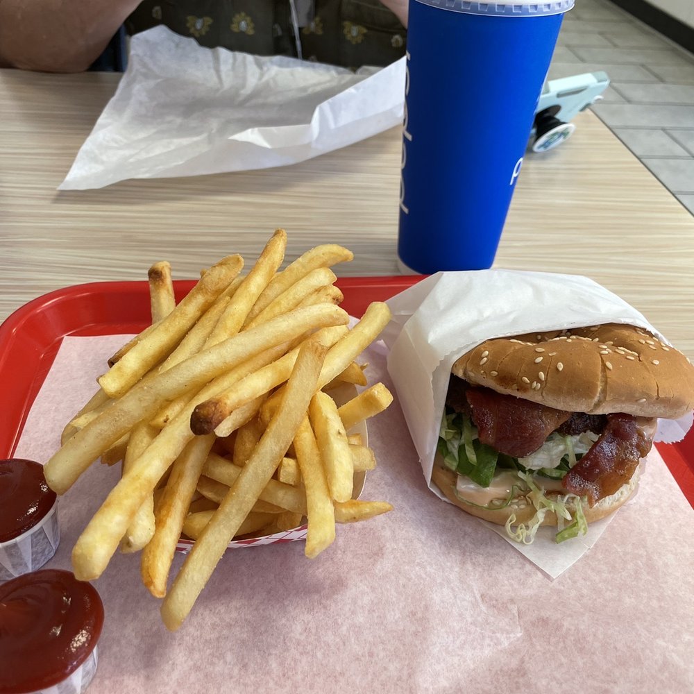 The Burgerstop - Beacon avocado  burger  with fries n drink. this was full of avocado n beacon. Great flavors. - Burgers Near Me - Norwalk, California