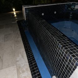 Tomcat Tile - Fiberglass spa and fountain redo