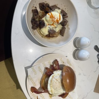 Eggdaddy - steak benedict bowl & egg daddy sandwich - Breakfast & Brunch Near Me - Dallas, Texas