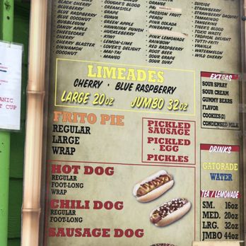 Hawaiian Ice - a menu for a hot dog restaurant - Juice Bars & Smoothies Near Me - Clewiston, Florida Hawaiian Ice - a menu for a hot dog restaurant - Juice Bars & Smoothies Near Me - Clewiston, Florida
