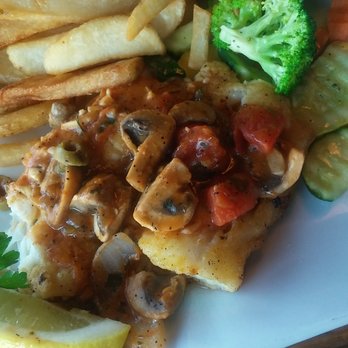 Quinn's Lighthouse - The White Fish Santa Barbara with vegetables & fries - Seafood Near Me - Oakland, California
