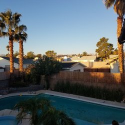 Vegas Oasis - Backyard, early morning...