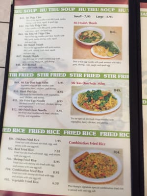 Menu photo 8 Pho Hoang Fort Smith, AR