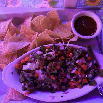 Oaxaca Village - Nopales Ensalada (Cactus salad) - Mexican Near Me - Artesia, California Oaxaca Village - Nopales Ensalada (Cactus salad) - Mexican Near Me - Artesia, California